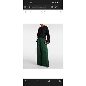 Dries Van Noten Rouched Cotton Jersey Sweatshirt Black Women Sz Large